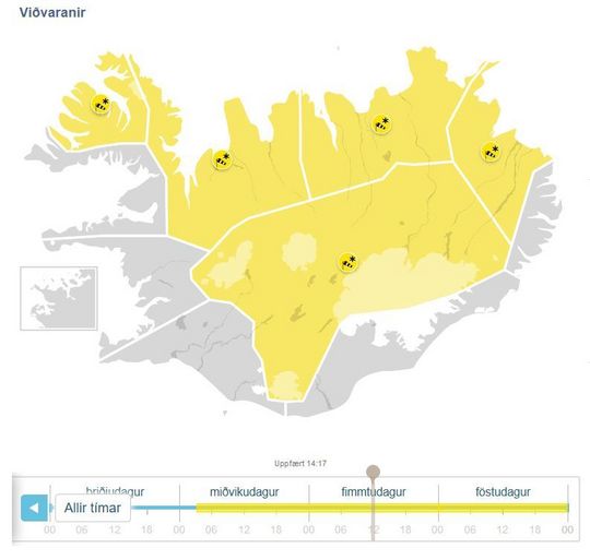 Viðvaranir 18. september 2018