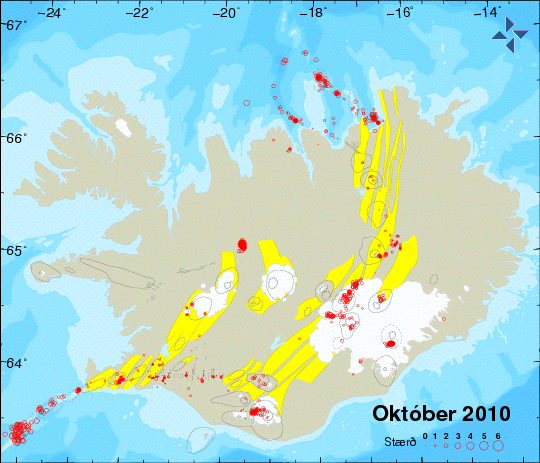 Jarðskjálftar á Íslandi í október 2010