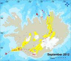 Jarðskjálftar á Íslandi í september 2012