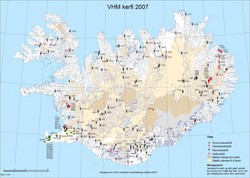Islandskort